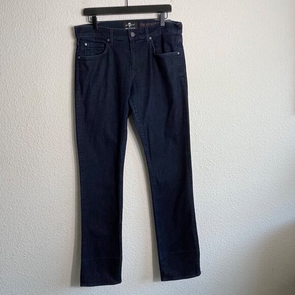 7 For All Mankind Men’s Premium Luxe Straight Leg Jeans – Size 34 - Picture 2 of 14